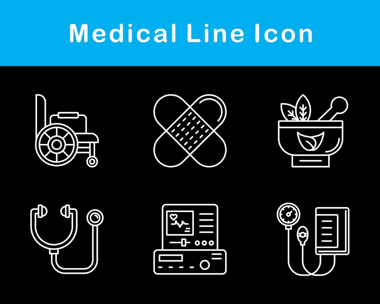 medicinsk vektor ikon uppsättning