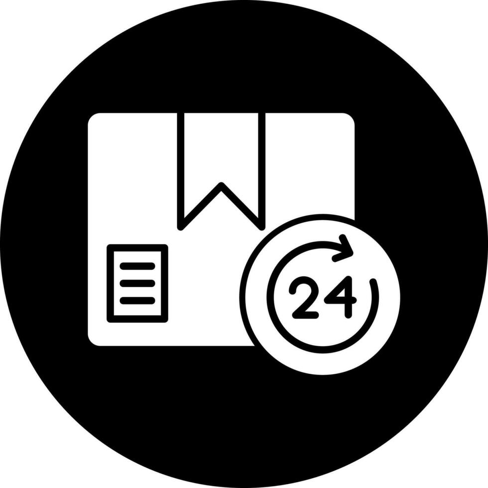 24 Std Lieferung Vektor Symbol