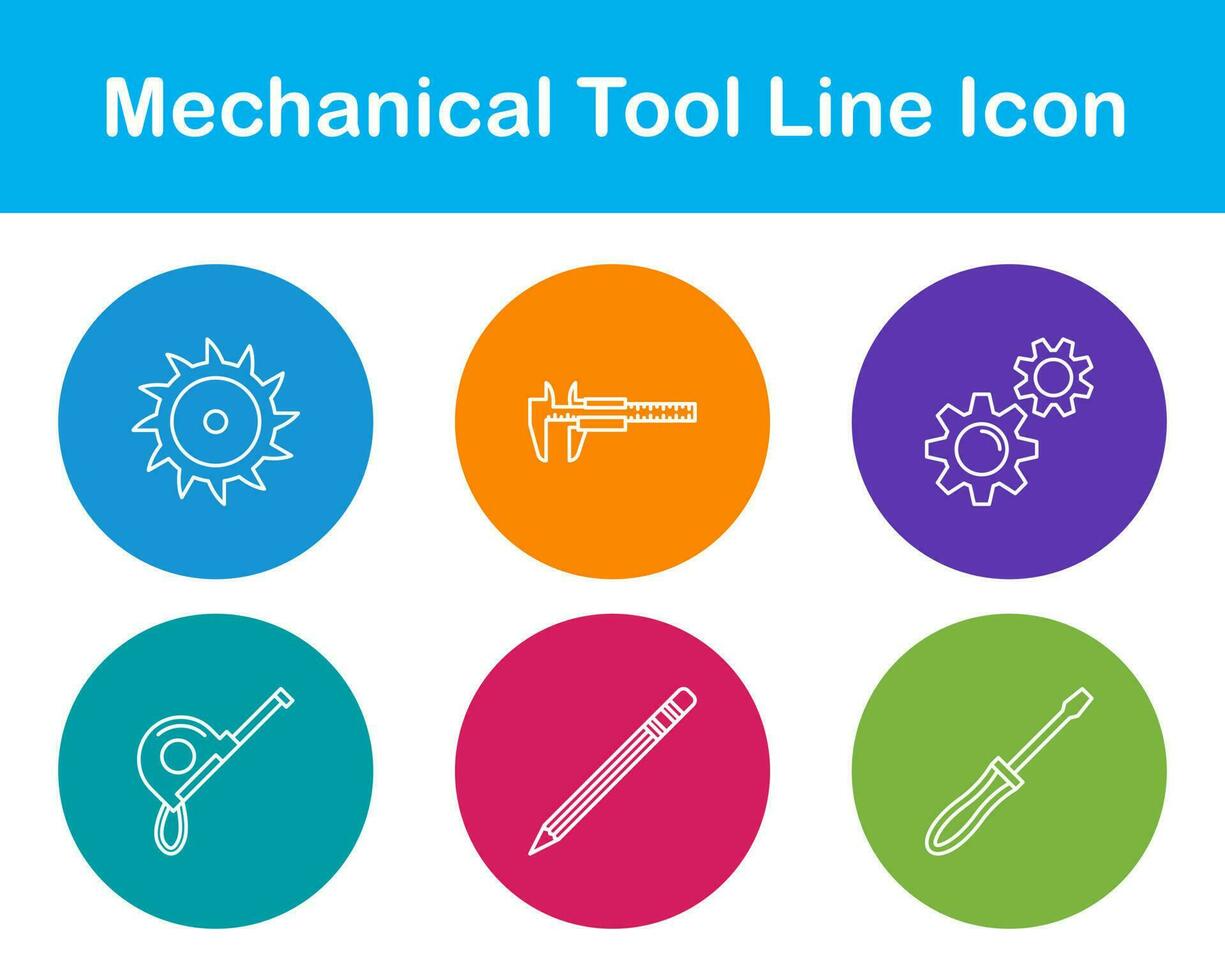 mechanisch Werkzeug Vektor Symbol einstellen