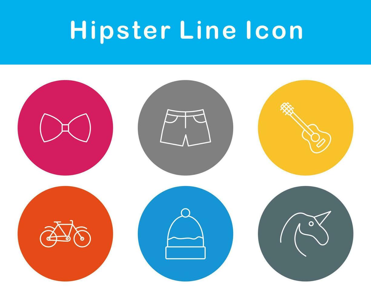 Hipster Vektor Symbol einstellen