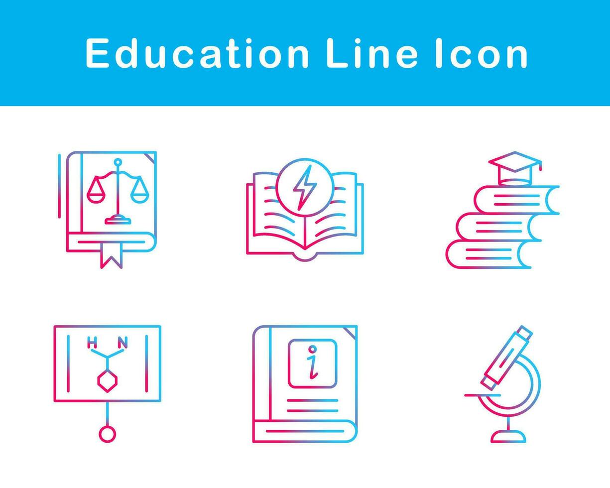 Bildung-Vektor-Icon-Set vektor