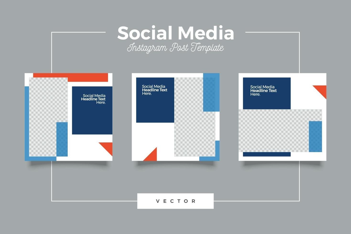 Corporate Social Media Post Banner Bundle vektor