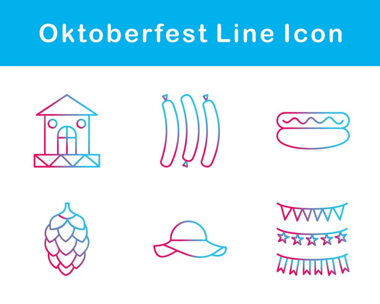 Oktoberfest Vektor Symbol einstellen