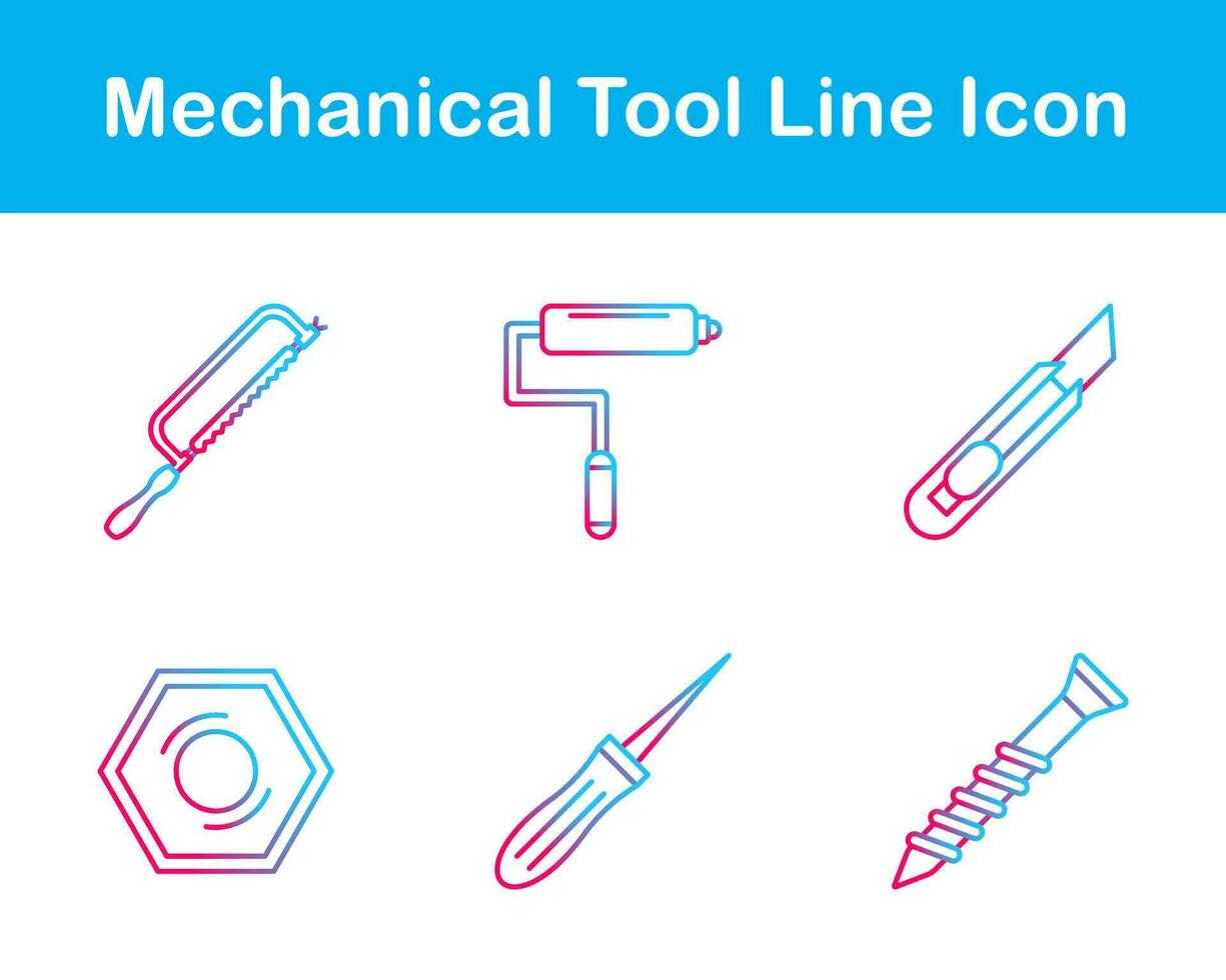 mechanisch Werkzeug Vektor Symbol einstellen