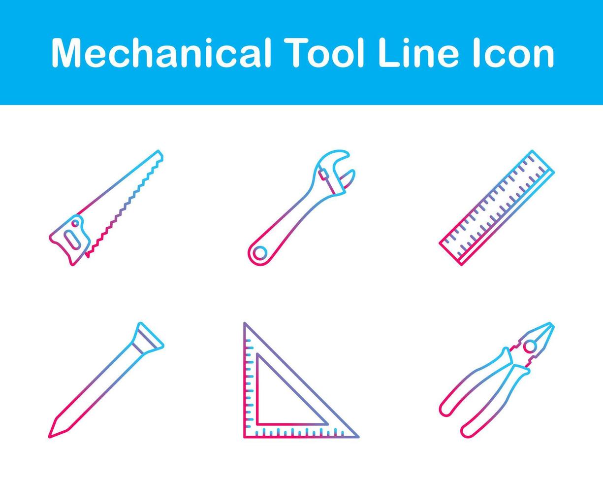 mechanisch Werkzeug Vektor Symbol einstellen