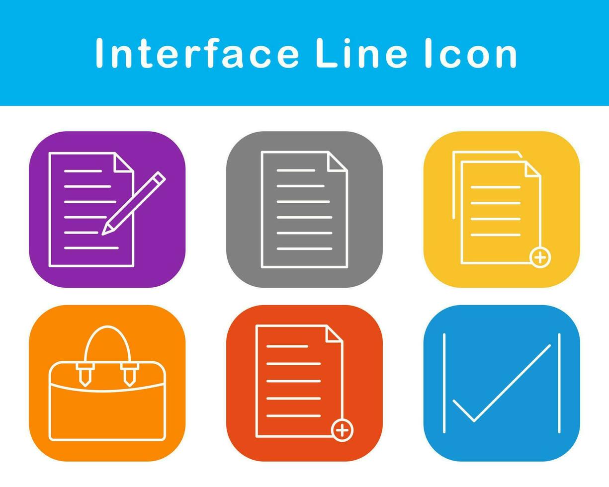 gränssnitt vektor ikon uppsättning