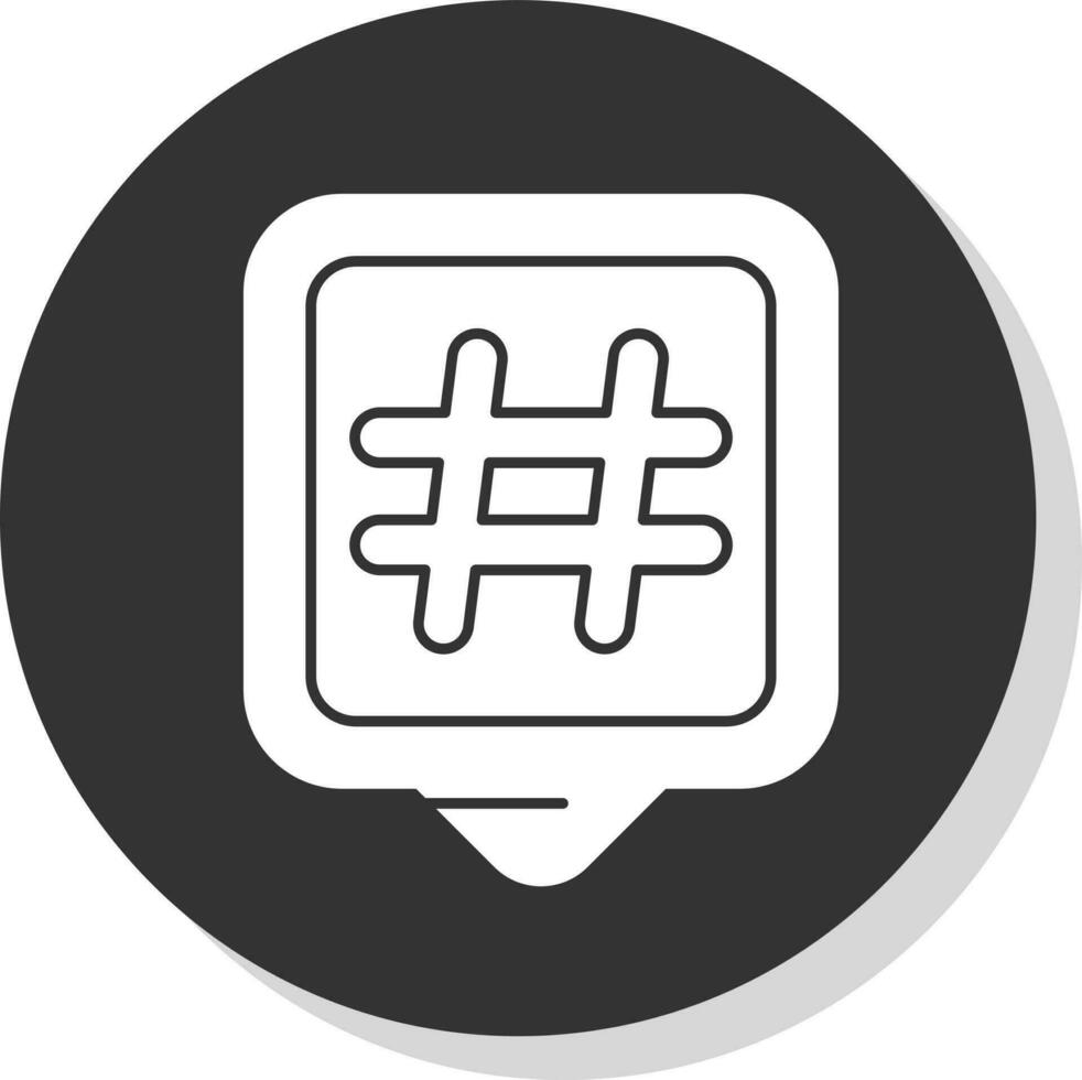 Hashtags-Vektor-Icon-Design vektor