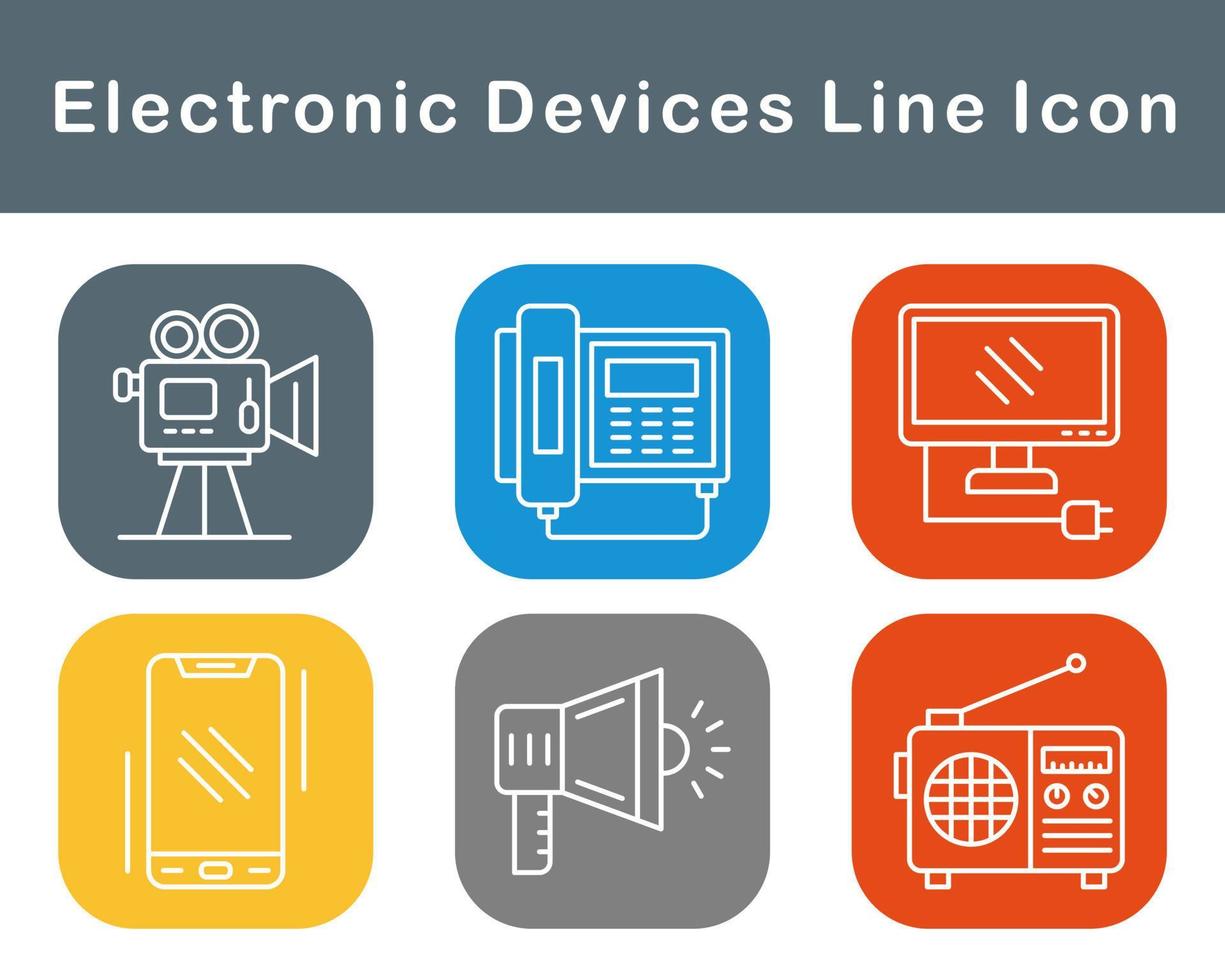elektronisch Geräte Vektor Symbol einstellen