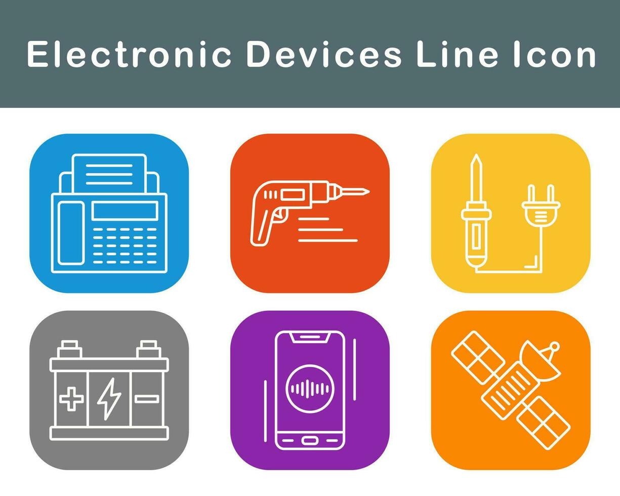 elektronisch Geräte Vektor Symbol einstellen