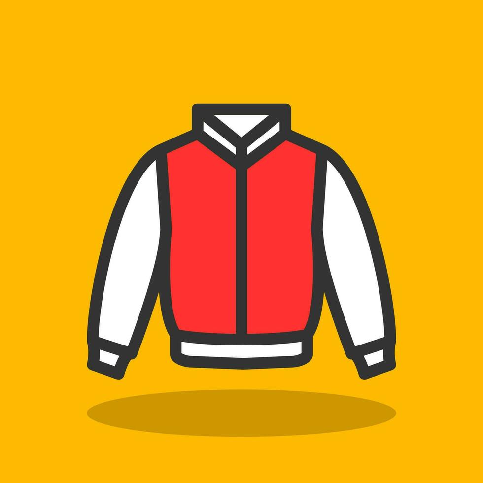 Varsity-Jacke-Vektor-Icon-Design vektor