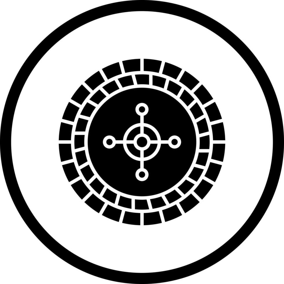 Roulette-Vektor-Symbol vektor