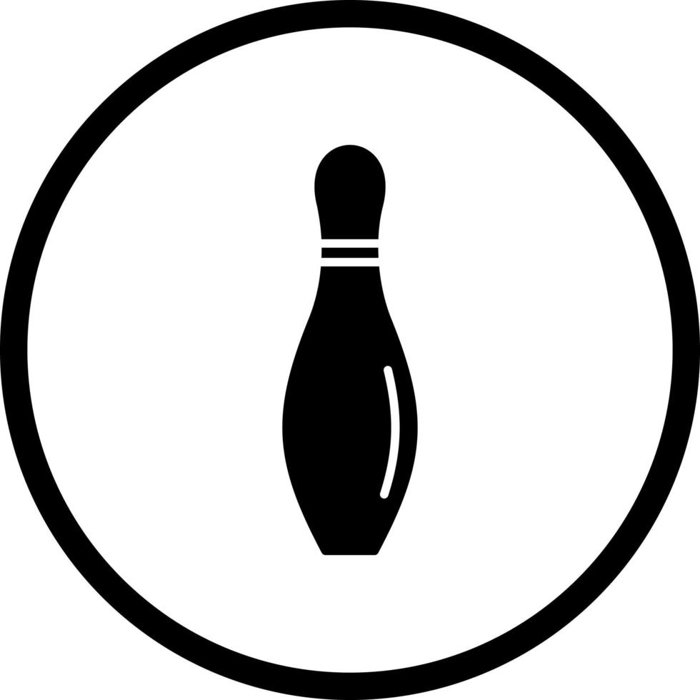 Bowling-Pin-Vektor-Symbol vektor