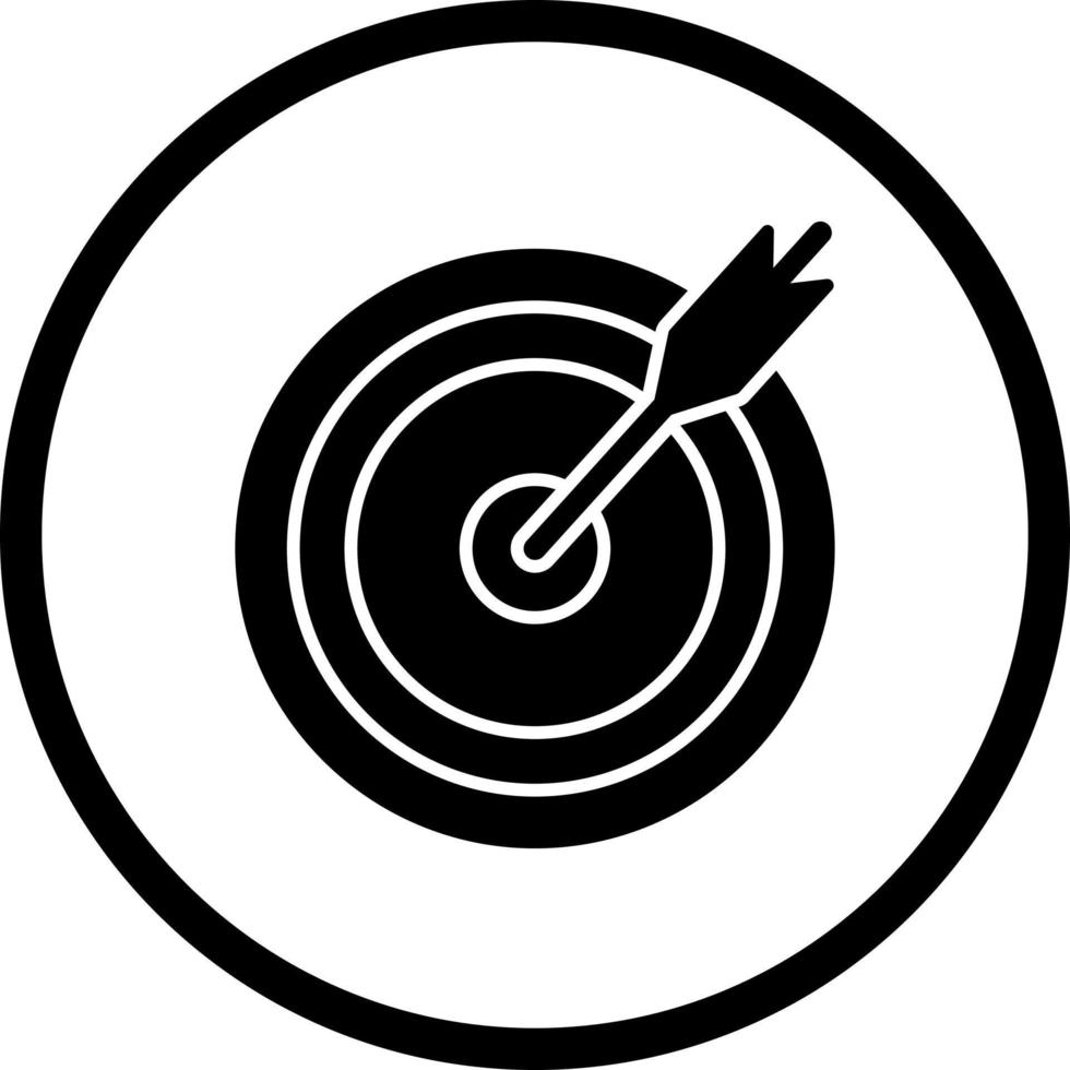 Dart-Spiel-Vektor-Symbol vektor
