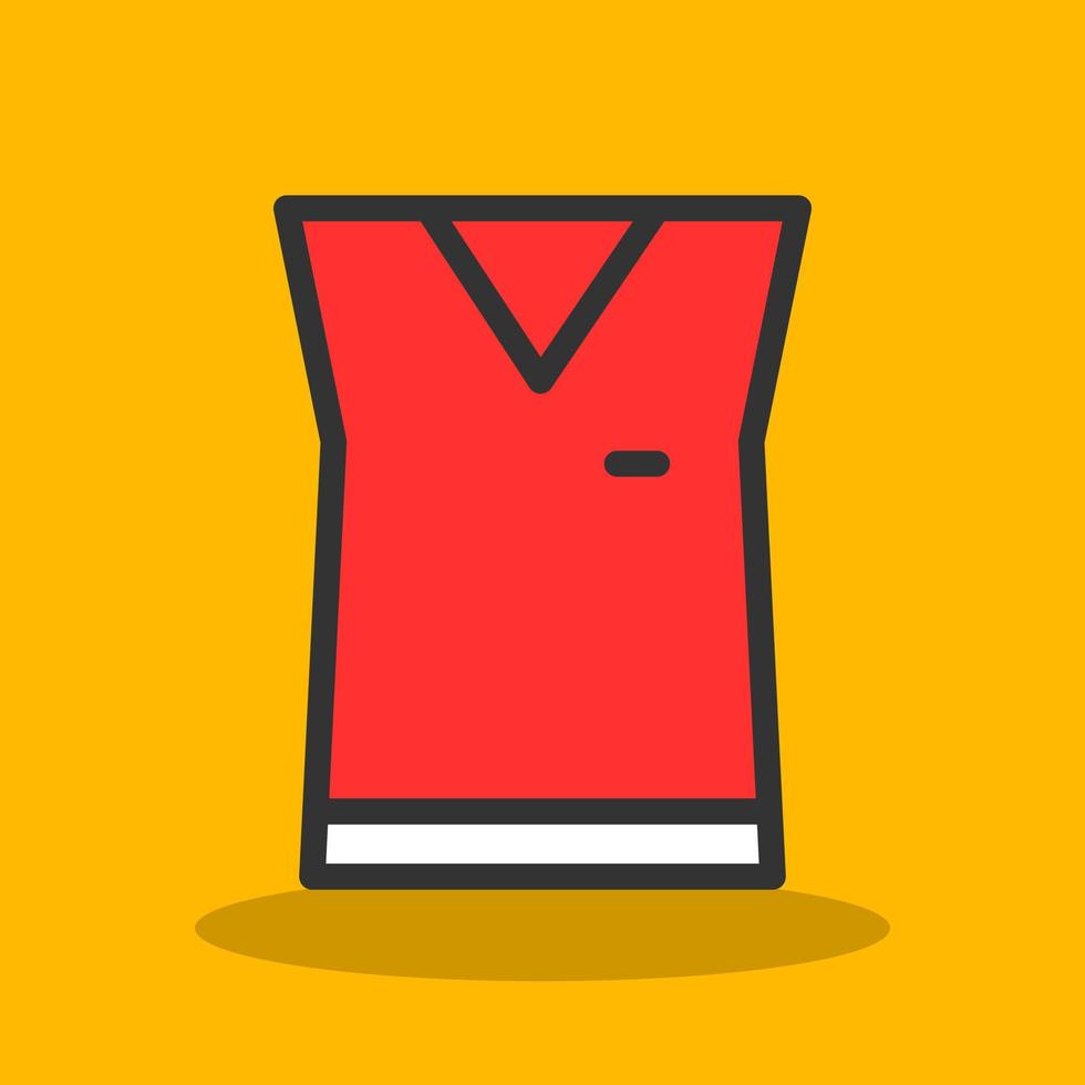 ärmelloses Shirt-Vektor-Icon-Design vektor