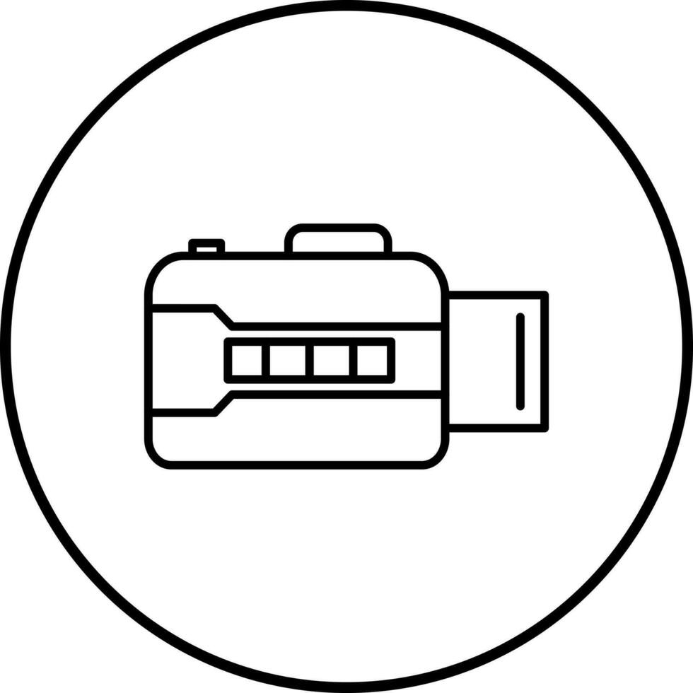 unik öppen kamera vektor ikon