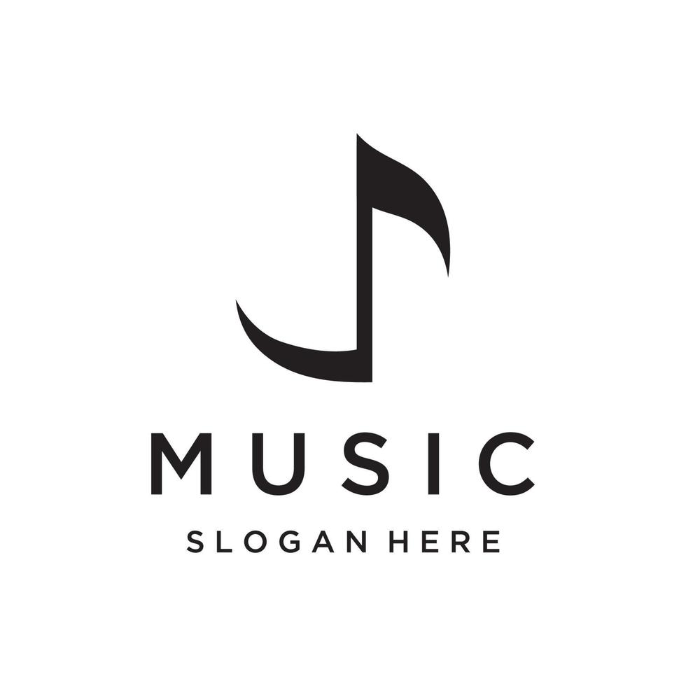 kreativ musikalisk notera logotyp mall abstrakt design för sång- , musik , kurs, kör, sångare ,utbildning , konsert. vektor