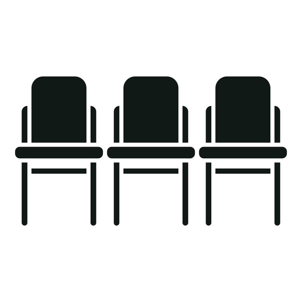 Sitz Stuhl Symbol einfach Vektor. Zimmer Möbel vektor