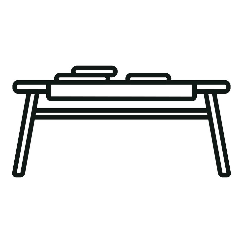 Tabelle Symbol Gliederung Vektor. Innere Möbel vektor
