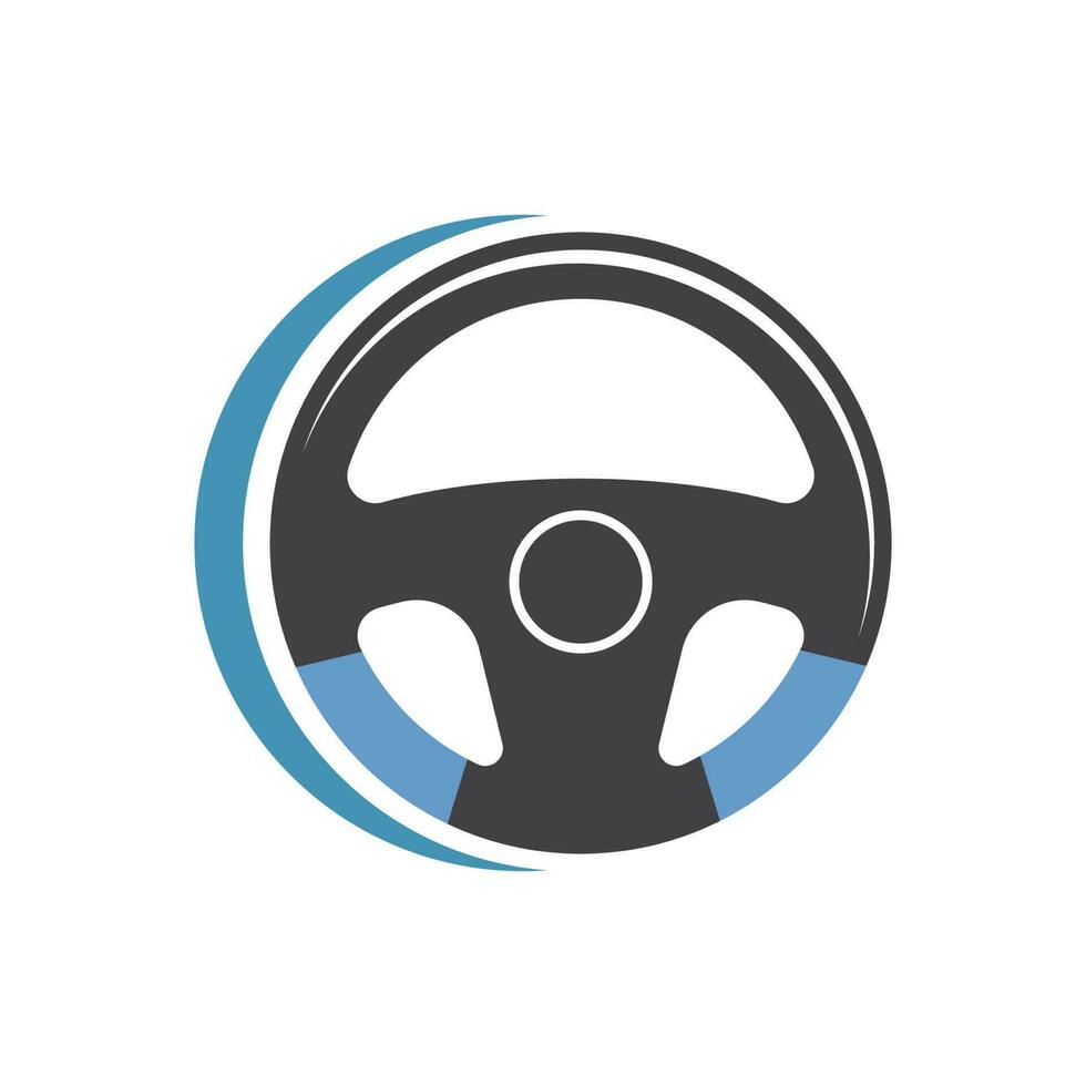 Lenkung Rad Logo Symbol Vektor Illustration