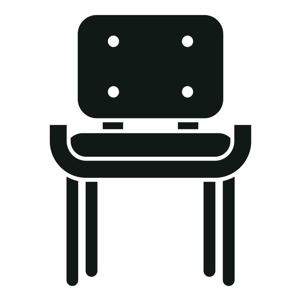 entspannen Sanft Stuhl Symbol einfach Vektor. Büro vip vektor