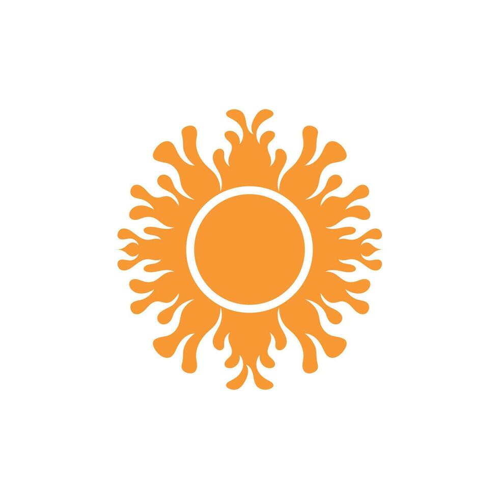 Sonne Logo Symbol Vektor Illustration Design