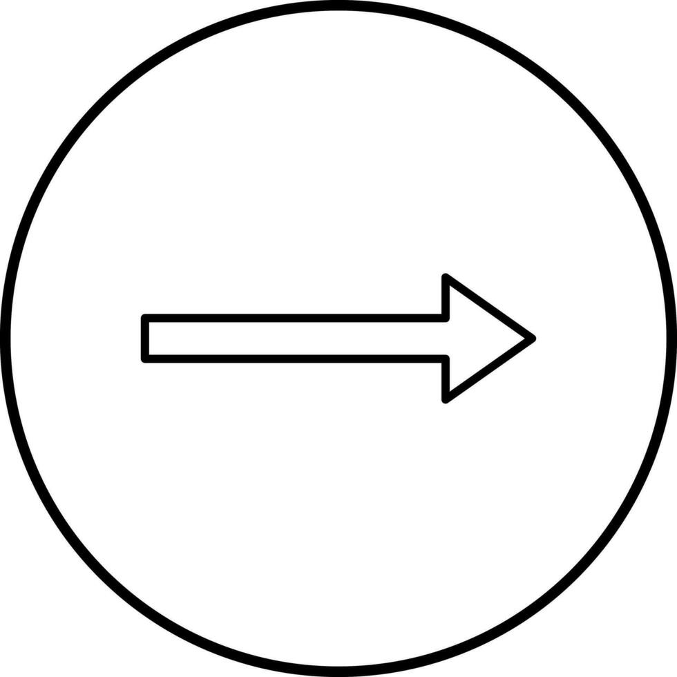 einzigartiges Vektorsymbol mit Pfeil nach rechts vektor