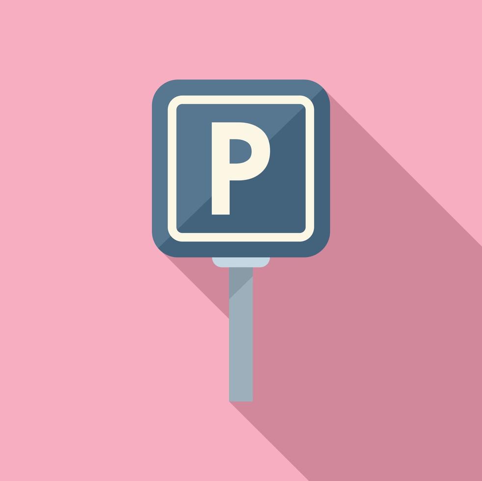 Parkplatz Zeichen Symbol eben Vektor. Platz Transport vektor