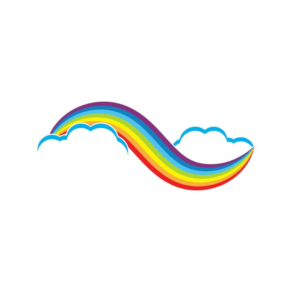 regnbåge logotyp ikon vektor mall