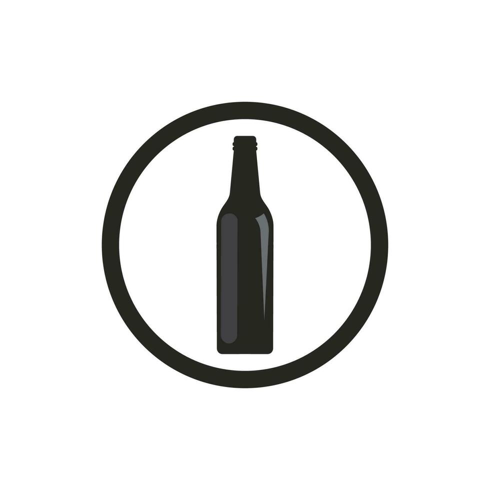 Flasche Symbol Logo Vektor