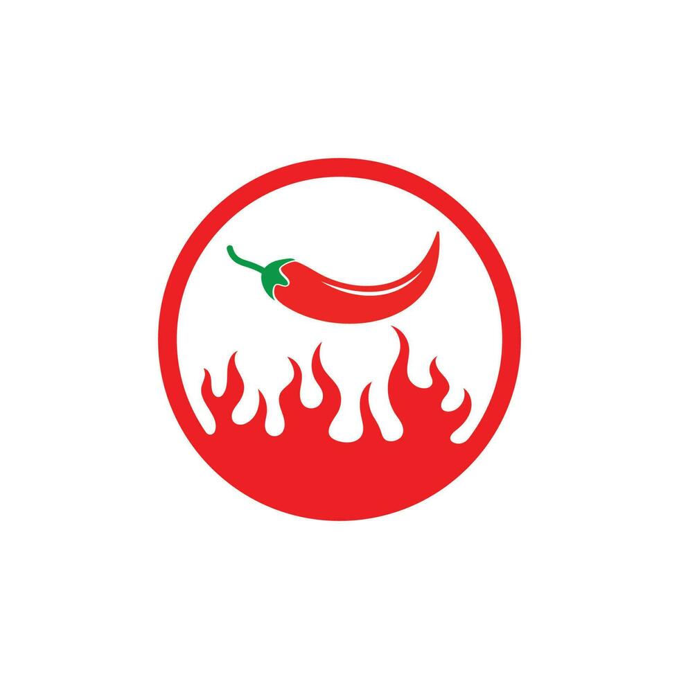 chili logotyp ikon vektorillustration design vektor