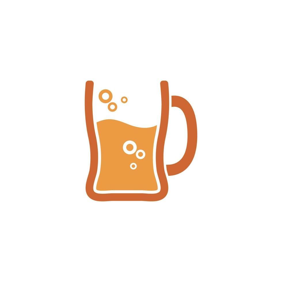 Bier Logo Symbol Vektor Illustration Design