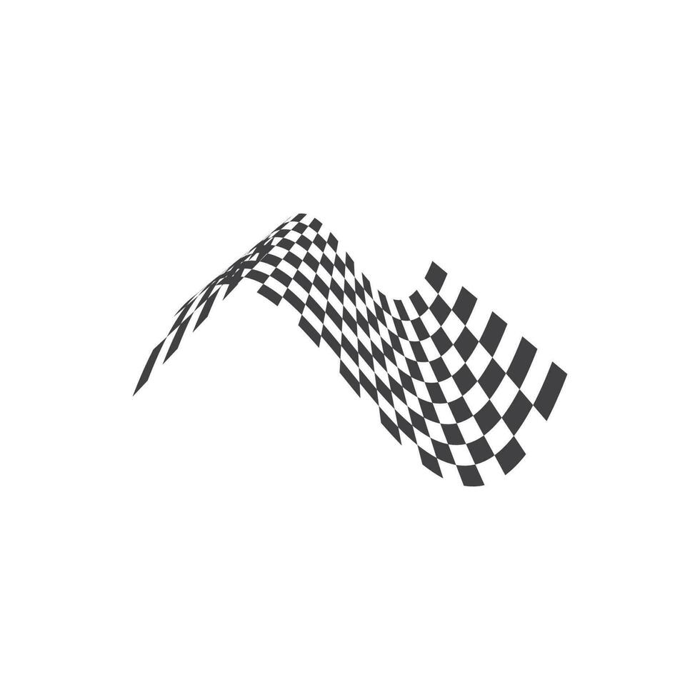 Rennflaggensymbol des Automobilillustrationsvektors vektor