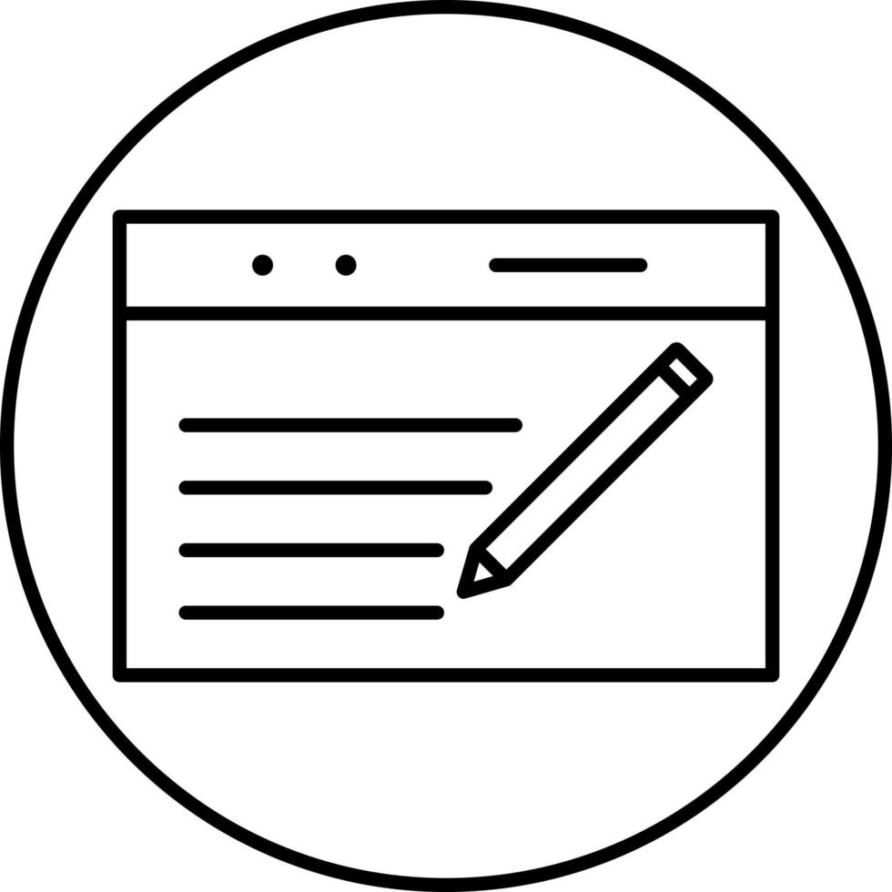 einzigartiges Blogging-Service-Vektorsymbol vektor