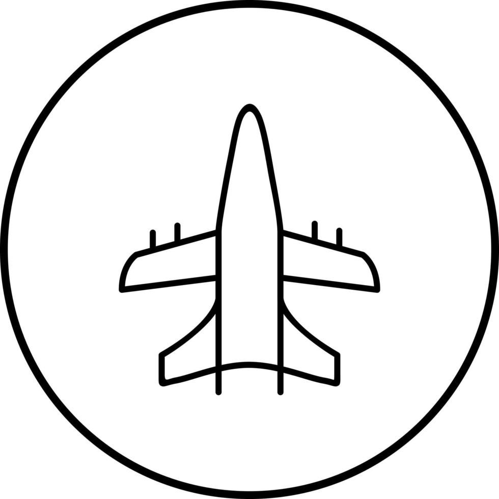 Militärflugzeug-Vektorsymbol vektor