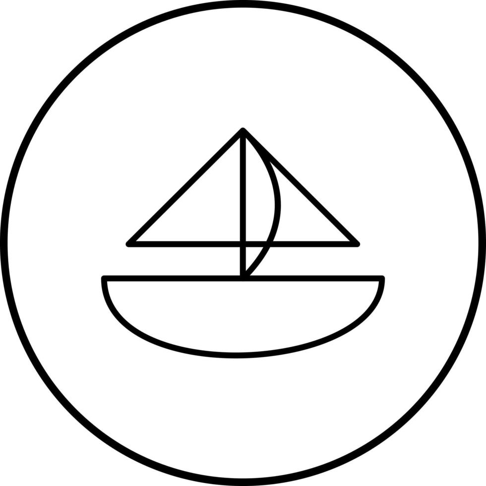 Vektorsymbol für kleine Yachten vektor