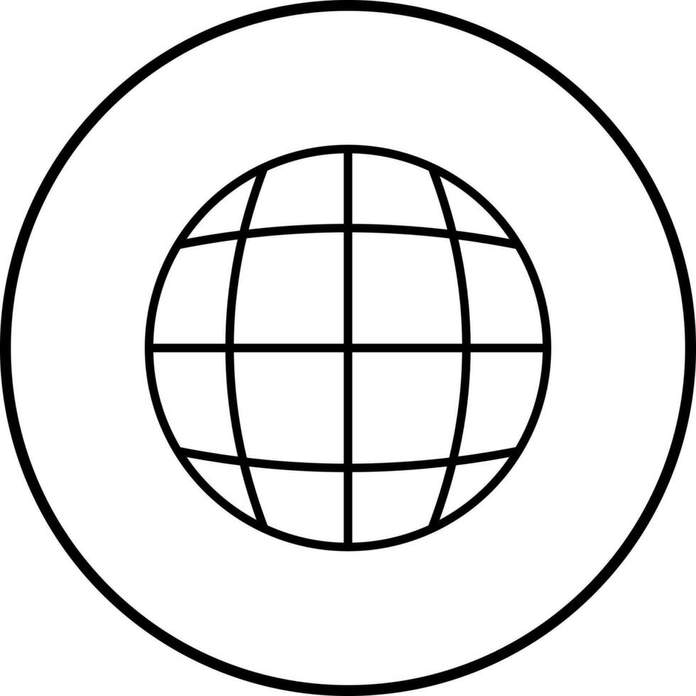 Globusvektorikone vektor