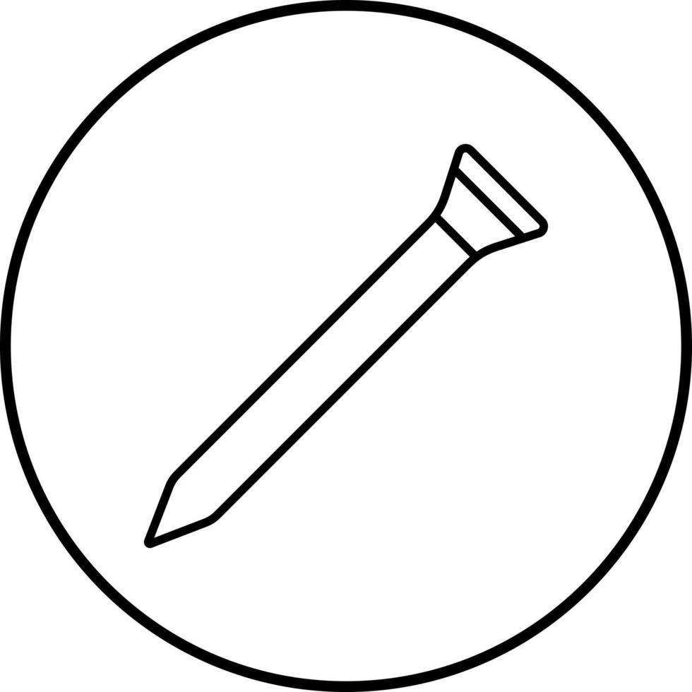 Nagel-Vektor-Symbol vektor