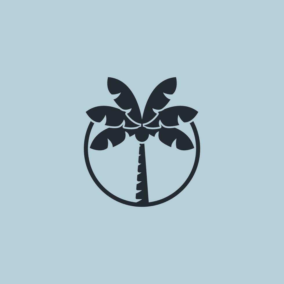 Palme Sommer- Symbol Logo Vektor