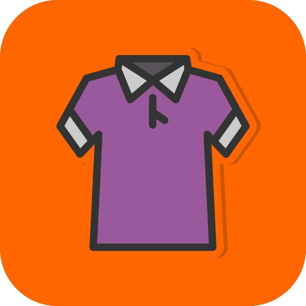 Poloshirt-Vektor-Icon-Design vektor