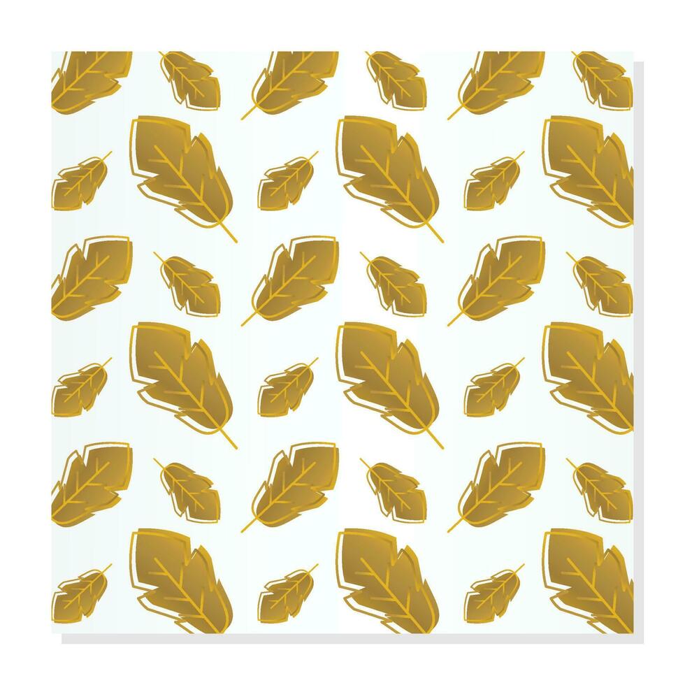 blad mönster abstrakt form guld Färg, lyx design för skön gåva omslag. vektor