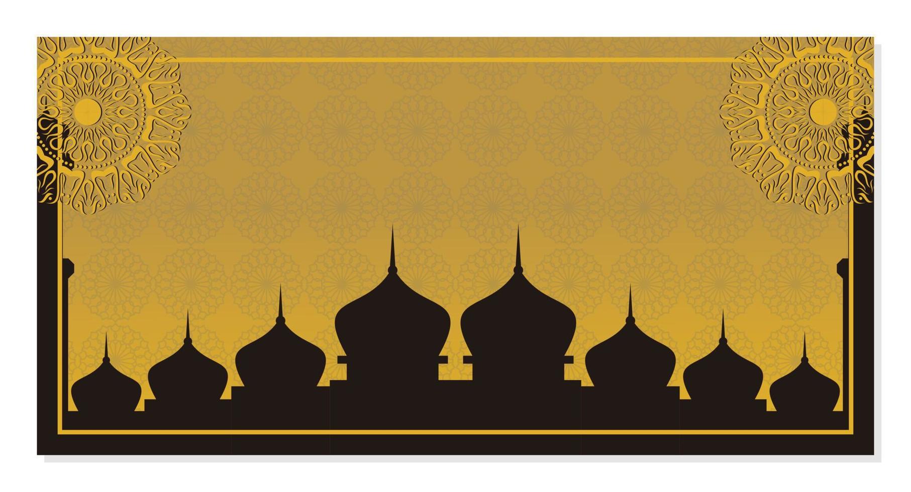 islamic bakgrund, med skön mandala prydnad. vektor mall för banderoller, hälsning kort för islamic högtider.