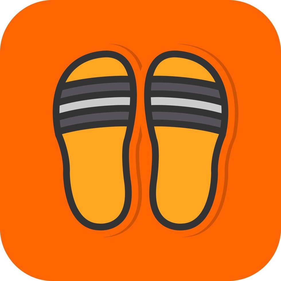 Flip-Flop-Vektor-Icon-Design vektor