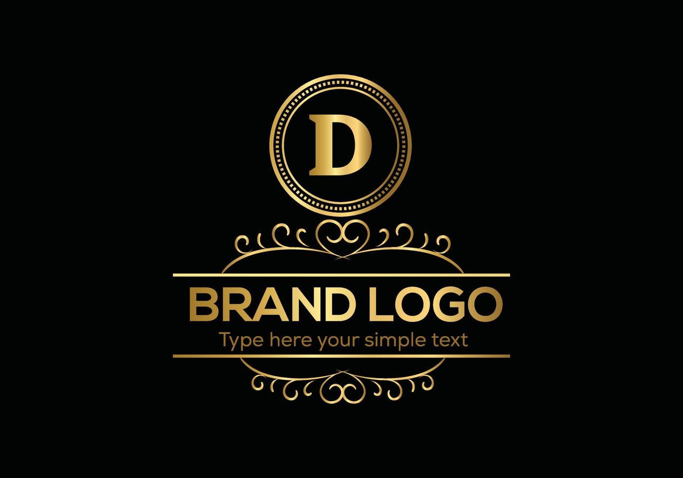 Initiale Brief Luxus Logo Vorlage im Vektor Kunst