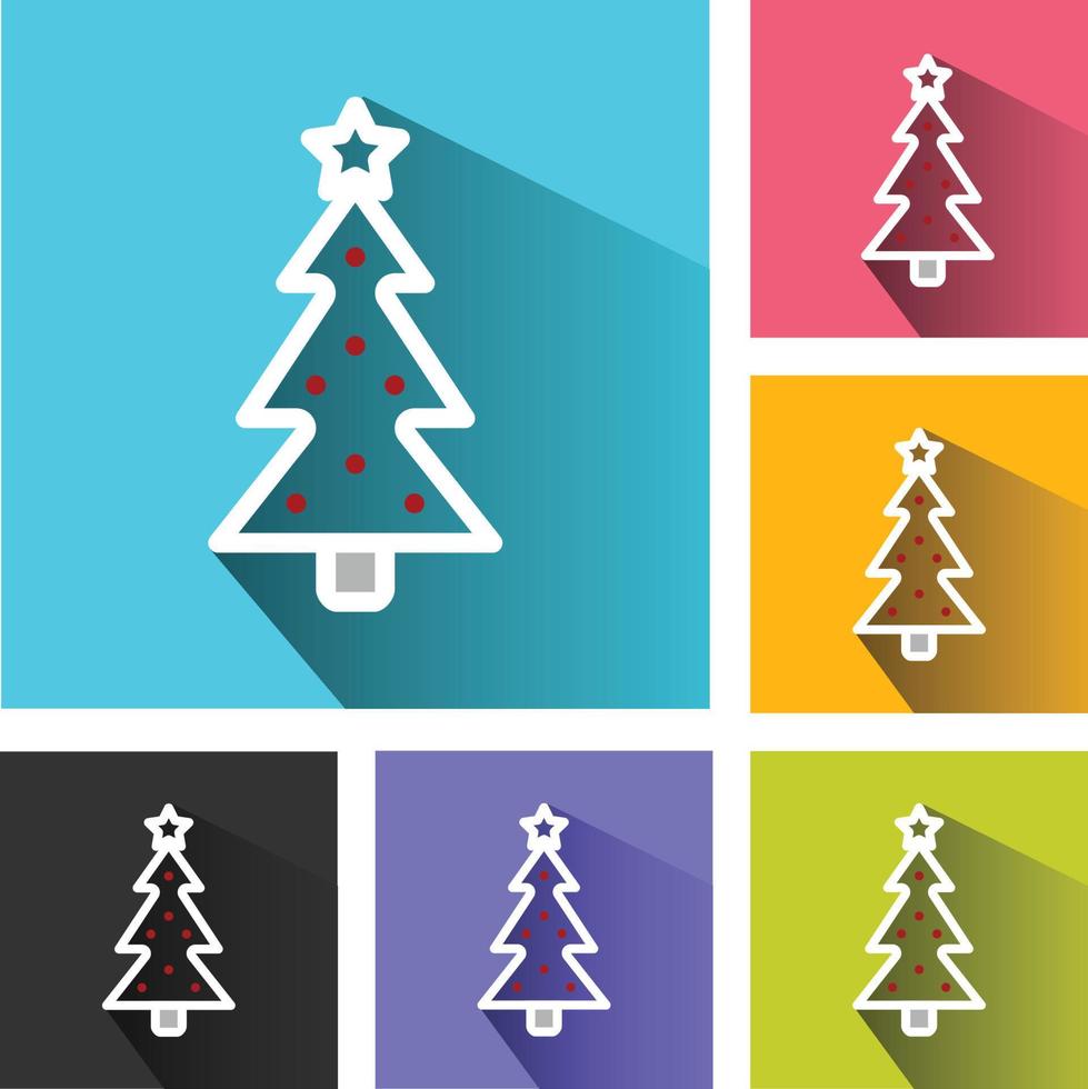 jul träd ikon, ny år, jul träd ikon, jul träd logotyp , jul träd vektor ikoner uppsättning