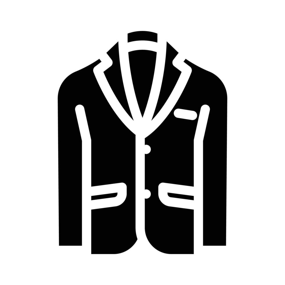 Sport Oberbekleidung männlich Glyphe Symbol Vektor Illustration