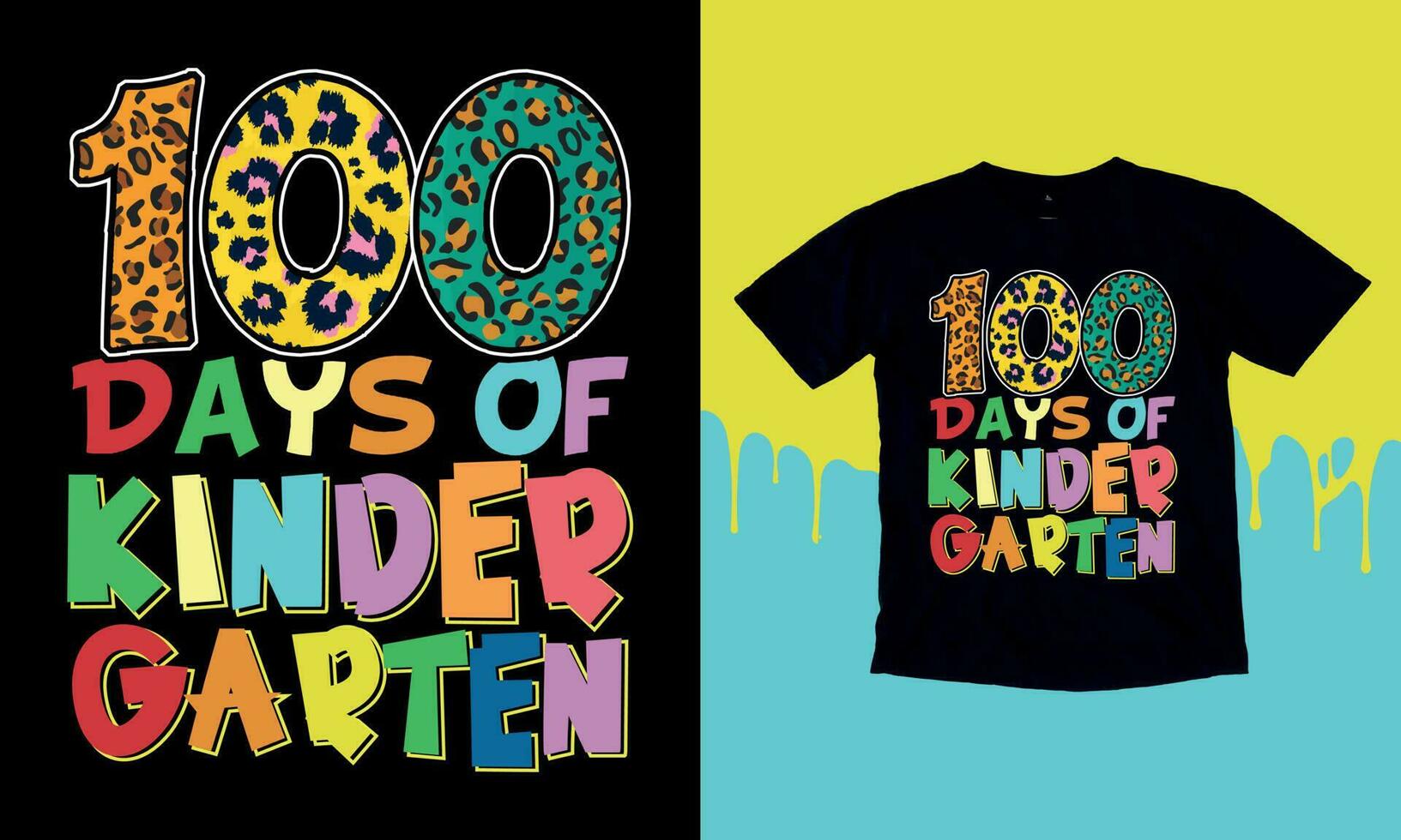 100 dagar av skola 100 dagar av magisk, t-shirt design vektor för skriva ut på efterfrågan, typografi t skjorta design