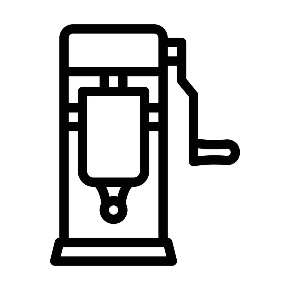 korv stoppare linje ikon vektor illustration