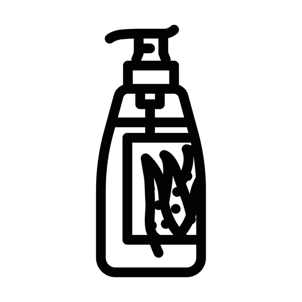 Gel Aloe vera Linie Symbol Vektor Illustration