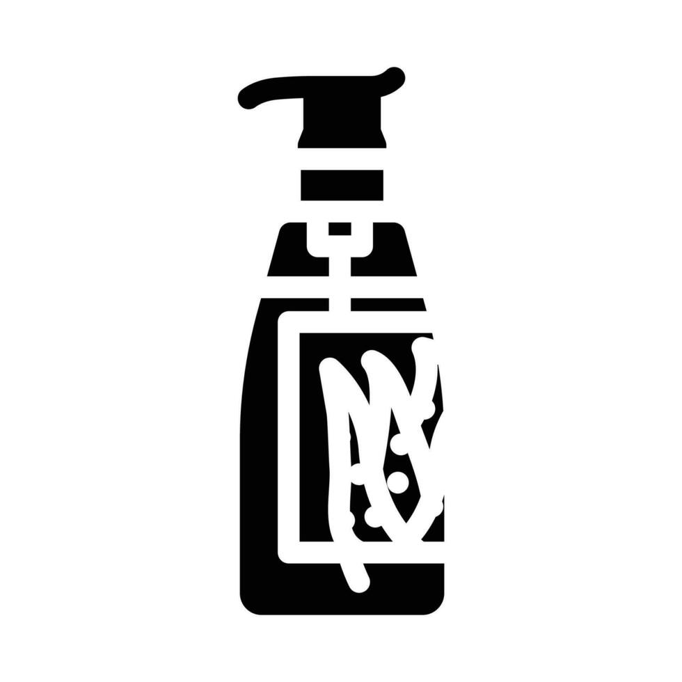 Gel Aloe vera Glyphe Symbol Vektor Illustration