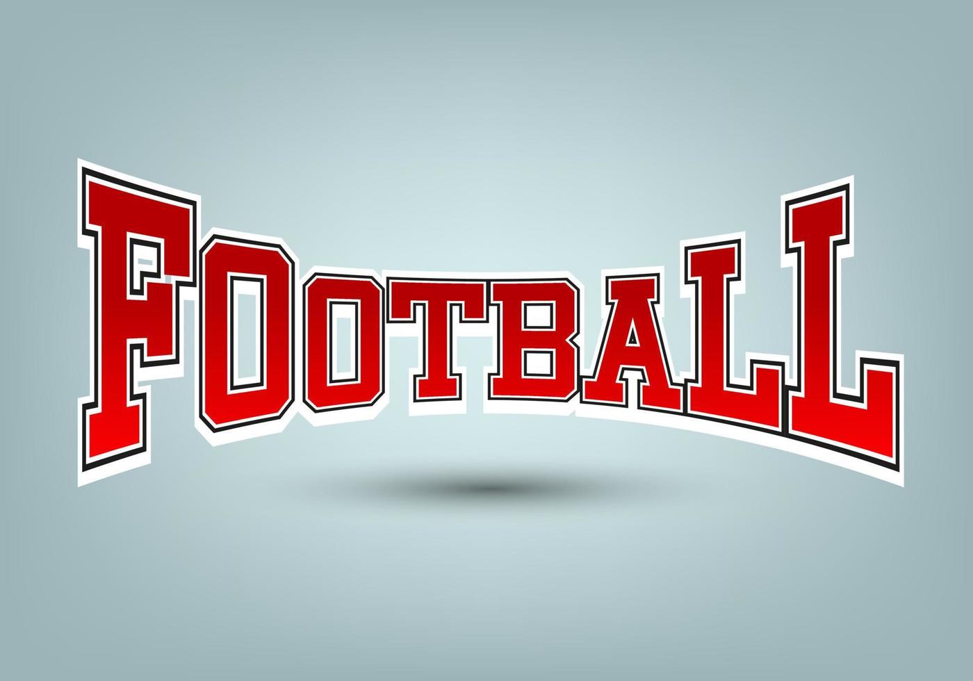 amerikan fotboll brev begrepp vektor design, amerikansk fotboll baner, fotboll boll på lutning bakgrund
